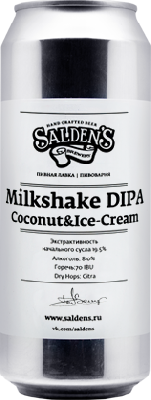 салденс милкшейк дипа коконат&айс-крим / salden's milkshake dipa coconut&ice-cream ж/б (0,5 л.)