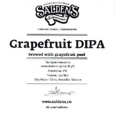 салденс грейпфрут дипа / saldens grapefruit dipa пэт (30 л.)