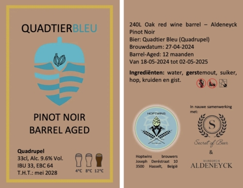 Квадтье Бле Пино Нуар Баррел Эйджд