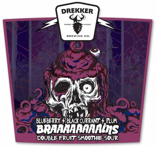 Браааааааааинс - Блюберри, Блэк Керрант, энд Плам Дабл Фрут Смузи Соур