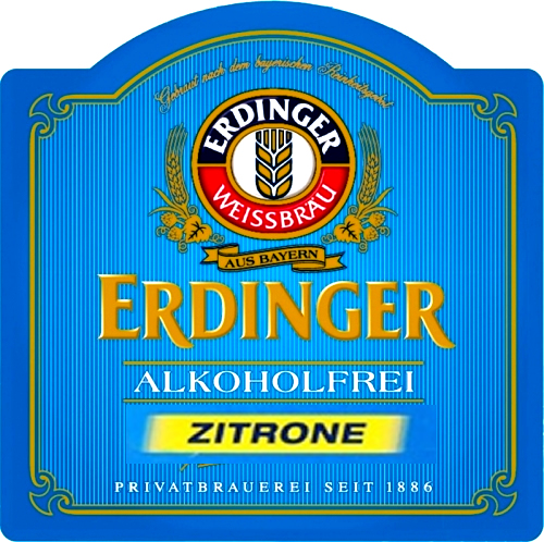 Эрдингер Алкогольфрай Цитроне Лемон