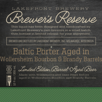 Брюэрс Резерв Балтик Портер Эйджид Ин Воллерсхайм Бурбон Энд Бренди Баррелс