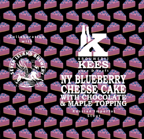 Нью-Йорк Блюберри Чиз Кейк Виз Чоколат Энд Мейпл Топпинг