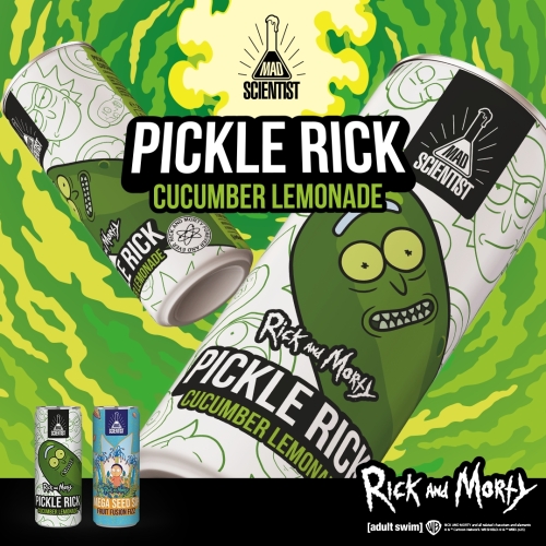 Мэд Сайентист Натурал Софт Дринкс - Рик и Морти - Пикл Рик