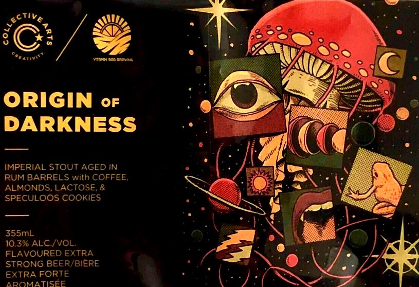 Ориджин оф Даркнесс Империал Стаут Эйджд ин Рам Баррелс w/ Кофе, Алмондс, Лактозе & Спекулоос Кукис
