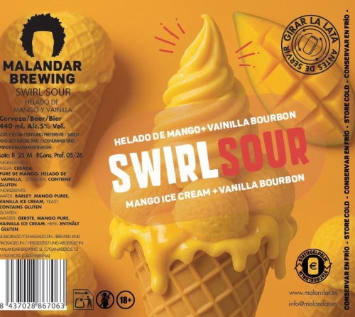 Свирл Соур - Манго ~ Ванилла Бурбон