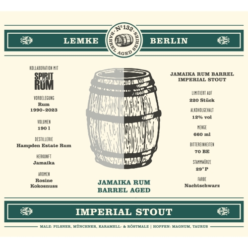 Империал Стаут Ямайка Ром Баррел Эйджд