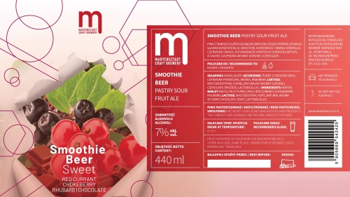 Смузи Бир – Ред Керрант, Чокеберри, Рубарб, Чоколат
