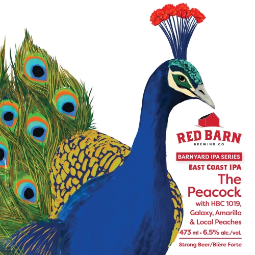 Павлин с/ХБЦ 1019, Гэлакси, Амарилло и Локальными Персиками (Барнярд ИПА Сериес)