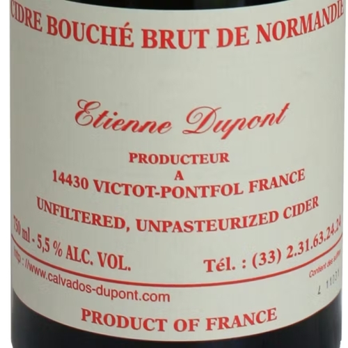 Этьен Дюпон Сидр Бушэ Брют де Норманди