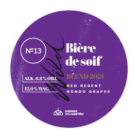 ВИЛД#13 Биер Де Суаф Реферментед Виз Ред Регент Энд Рондо Грейпс Бленд 2021
