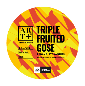 Арт+45 Триппель Фрутед Гозе Банана Строберри