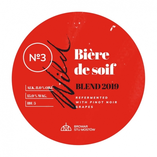 ВИЛД#3 Биер Де Суаф Реферментед Виз Пинот Нуар Грейпс Бленд 2019