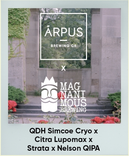 Арпус х Магнанимус Брюинг КьюДиЭйч Симко Крио Х Цитра Лупо-Макс х Страта х Нельсон КьюИПА