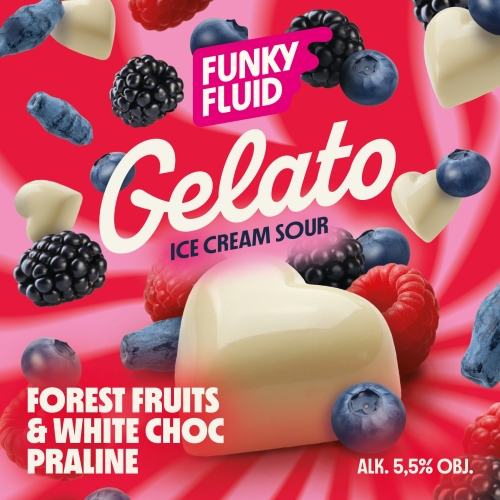 Джелато: Лесные Фрукты Белый Шоколад Пралине