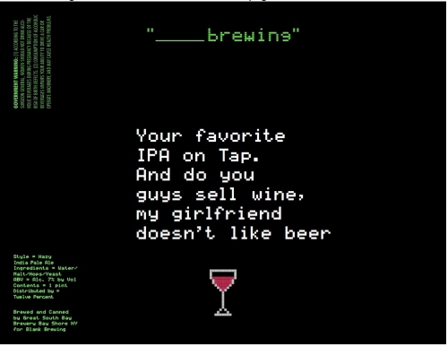 Йор Фейворит ИПА Он Тап. Энд До Ю Гайс Селл Вайн, Май Герлфренд Дазнт Лайк Биир