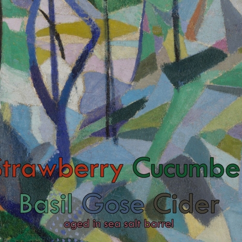 Строберри Кьюкамбер Бейзил Си Солт Бурбон Баррел Гозе Сидер