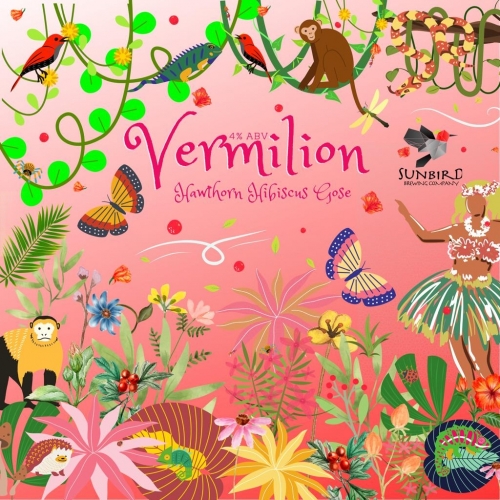 Вермилион Хоторн Хибискус Гозе