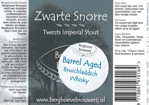 ВАТ#04 Зварте Снорре Баррел Эйджд Бруихладдич Виски