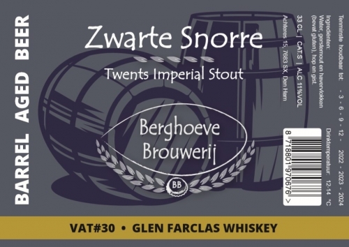 ВАТ#30 Зварте Снорре Баррел Эйджд Гленфарклас Виски
