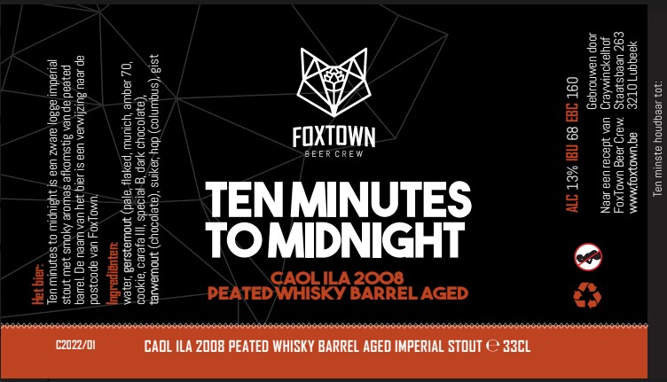 Тен Минутс Ту Миднайт Каол Ила Виски Баррел Эйджд С2022