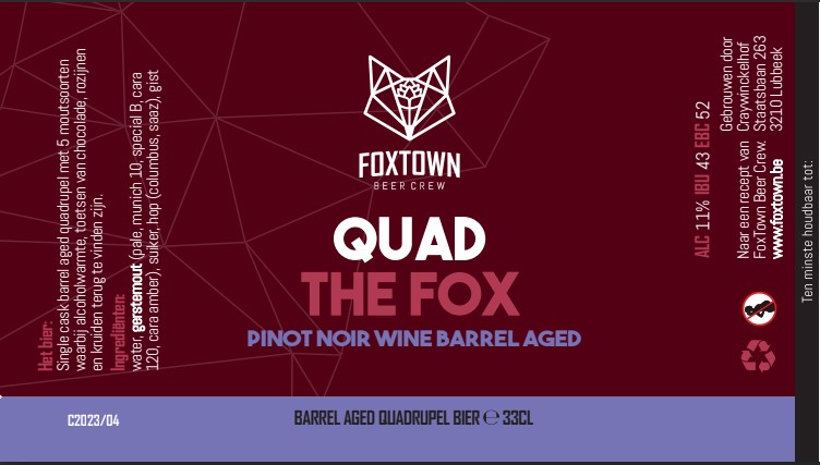 Квад зе Фокс Пино Нуар Баррел Эйджд Си 2023/04
