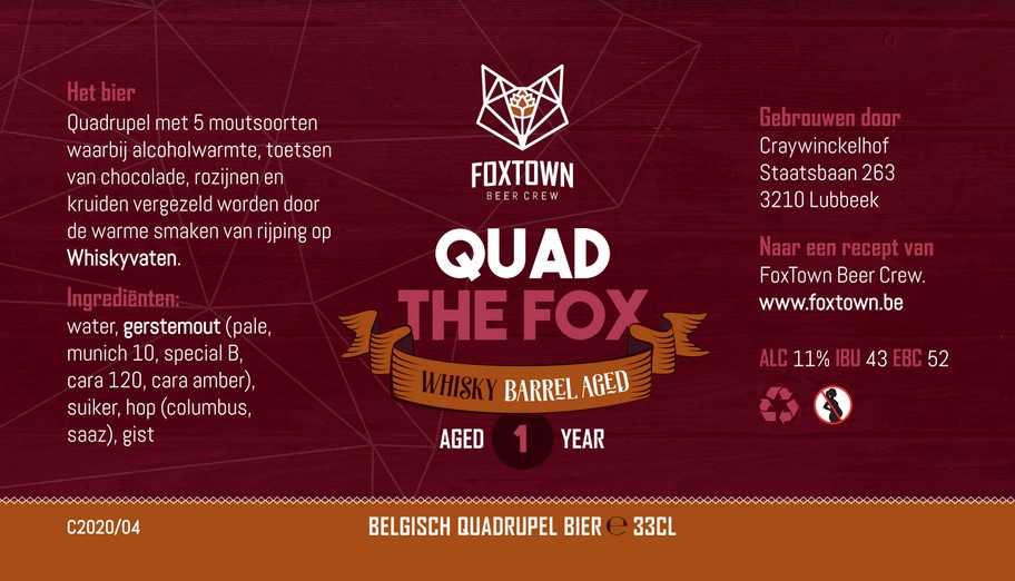 Квад зе Фокс Виски Баррел Эйджд С2020