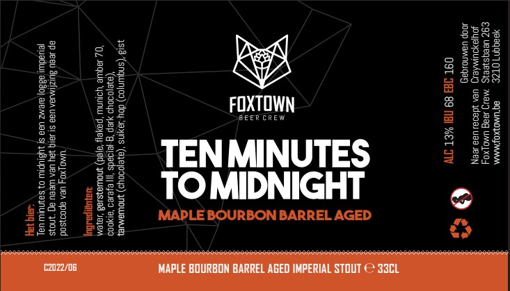 Тен Минутс Ту Миднайт Мэйпл Сироп Баррел Эйджид Си2022/06