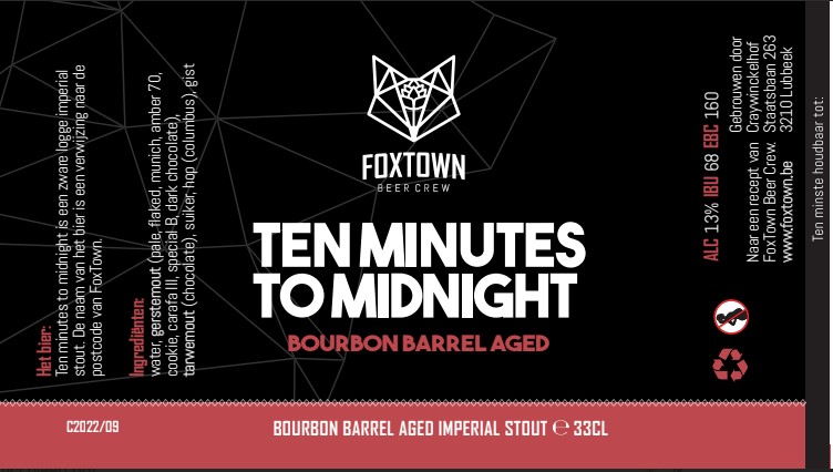 Тен Минутс То Миднайт Бурбон Баррел Эйджид С2022