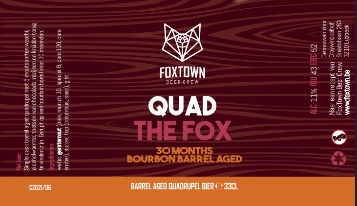Квад зе Фокс 30 Монтс Бурбон Баррел Эйджд С2021/06