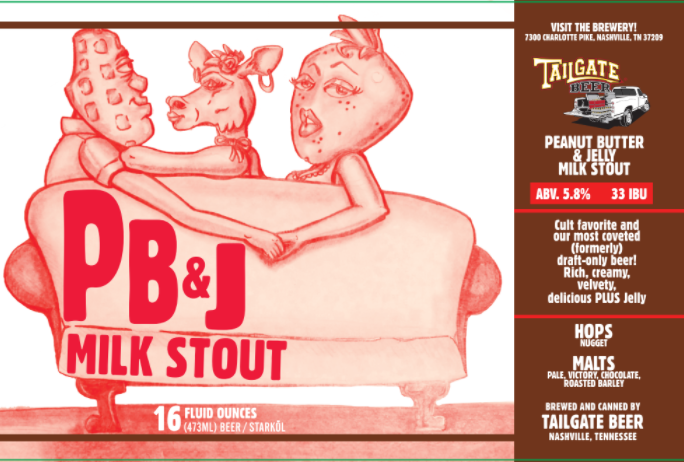 ПиБи Энд Джей Милк Стаут