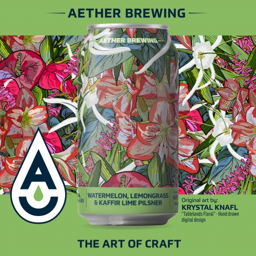 Ватэрмелон, Лемонграсс, & Каффир Лайм Пилснер