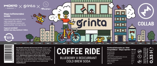МОНЙО Х Гринта Х Мадал - Кофе Райд - Блюберри Х Редкуррант Колд Брю Сода