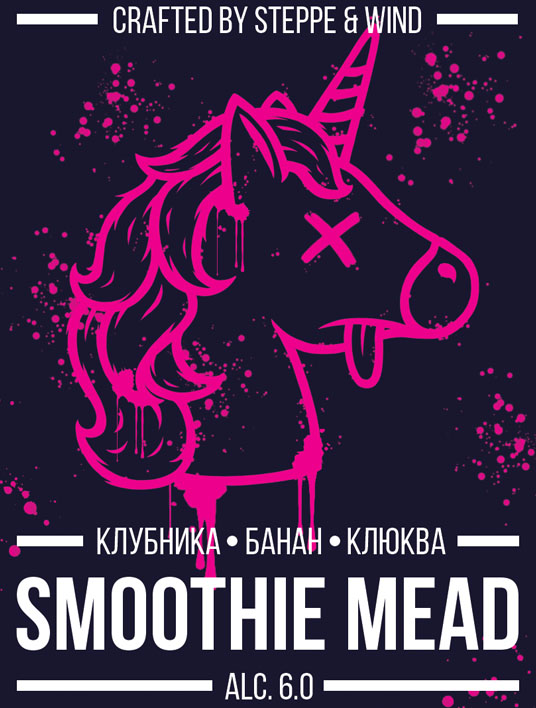 Смузи Мид: Клубника, Банан, Клюква