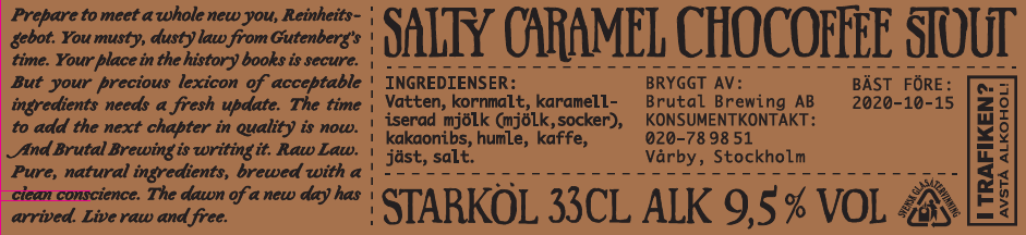 Роу Ло Солти Карамель Чокоффи Стаут