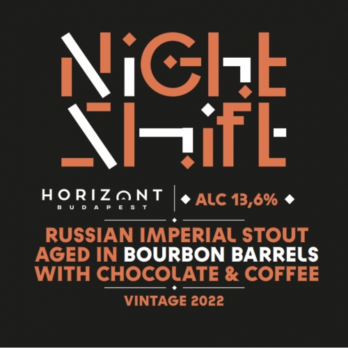 Найт Шифт Винтаж 2022 Рашен Империал Стаут Эйджд Ин Бурбон Баррелс виз Чоколат энд Кофи