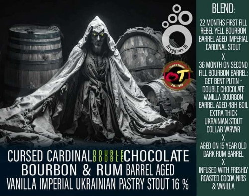 Кёрсед Кардинал Дабл Дабл Чоколат Бурбон & Рам Баррел Эйджд Ванилла Империал Украин Пастри Стаут