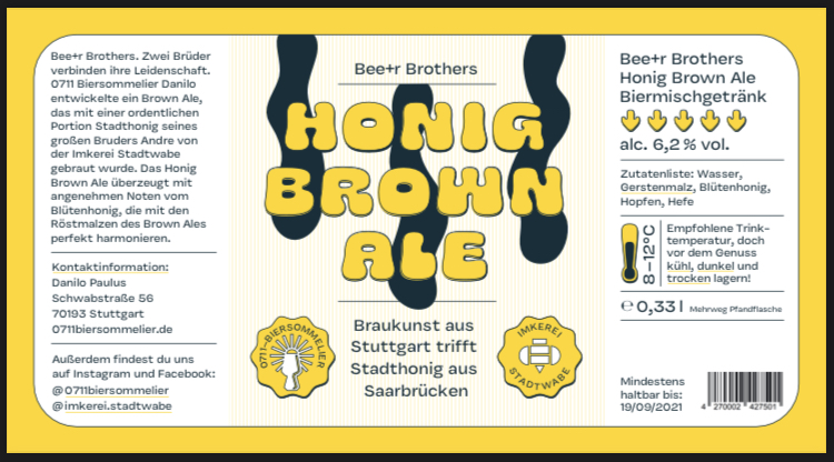 Би+р Бразерс Хониг Браун Эль