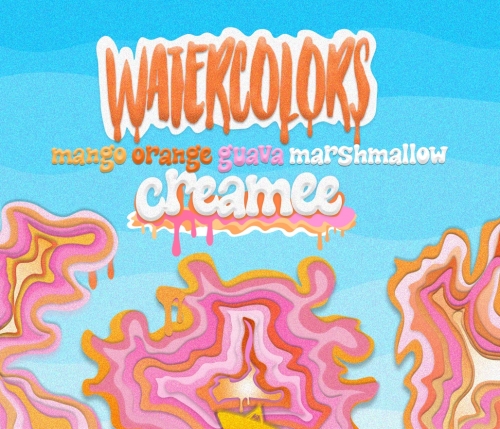 Уотерколорс Крими - Орандж, Манго, Гуава, Маршмеллоу, Крим, Милк Шугар