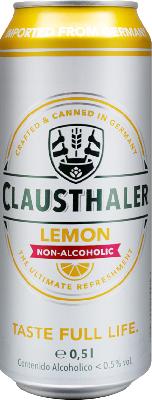 клаусталер лемон б/а / clausthaler lemon non alcoholic ж/б (0,5 л.)