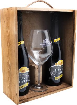 ван хонзебрук кастель кюве де шато / van honsebrouck cuvée du château набор (2 бут*0,75 л. + бокал)