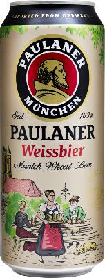пауланер вайсбир / paulaner weissbier ж/б (0,5 л.)