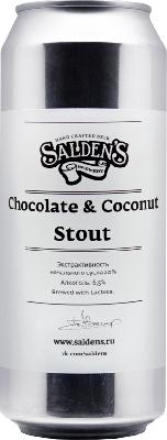 салденс чоколат & коконат стаут / salden's chocolate & coconut stout ж/б (0,5 л.)