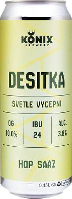 коникс деситка чешский пилснер / konix desitka czech pilsner ж/б (0,45 л.)