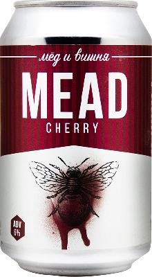 медовуха степь и ветер вишня & мёд / mead steppe & wind mead & cherry ж/б (0,33 л.)