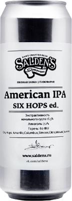 салденс американ ипа сикс хопс / salden's american ipa six hops ed. ж/б (0,45 л.)