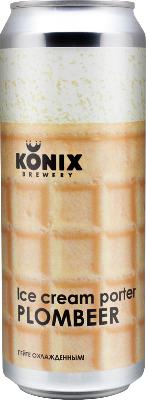 коникс мороженое портер пломбир / konix ice cream porter plombeer ж/б (0,45 л.)