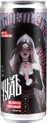 медовуха чудъ с брусникой полусухая / mead chud cowberry ж/б (0,33 л.)