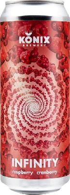 коникс инфинити малина, клюква / konix infinity raspberry ж/б (0,45 л.)
