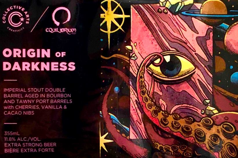 Ориджин оф Даркнесс Империал Стаут Дабл Баррел Эйджд ин Бурбон энд Тони Порт Баррелс в/ Черрис, Ванилла & Какао Нибс